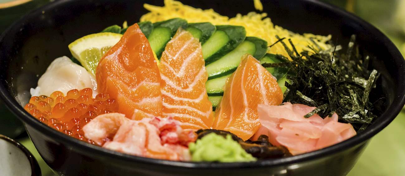 Kaisendon Traditional Rice Dish From Japan 