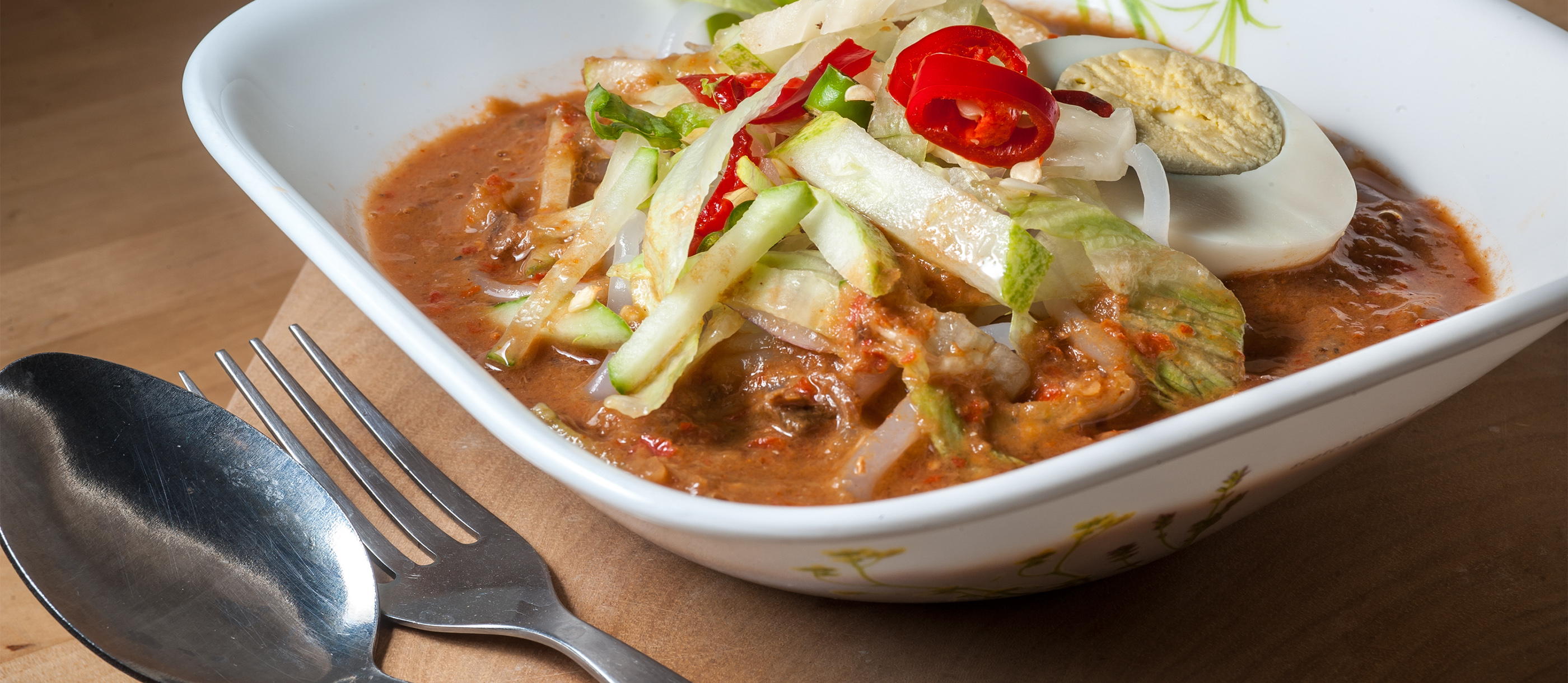 Laksa Traditional Noodle Dish From Malaysia Southeast Asia