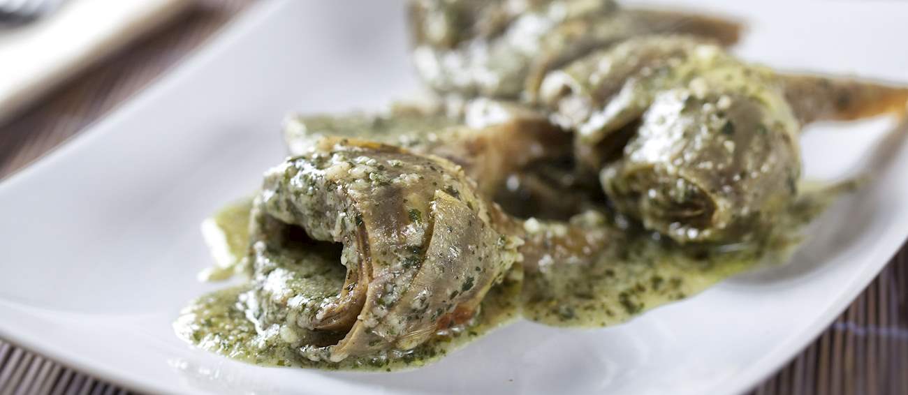 Carciofi Alla Romana | Traditional Appetizer From Rome, Italy