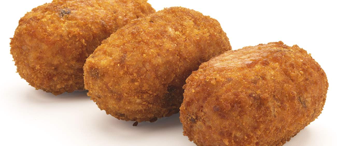 Supplì Traditional Street Food From Rome, Italy