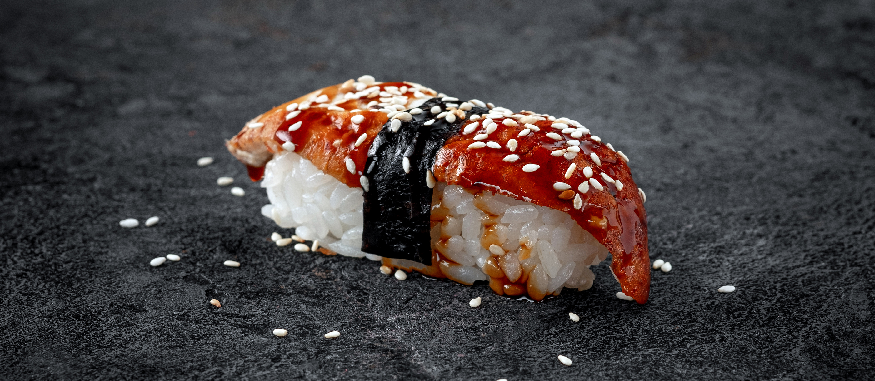 Unagi Nigiri Sushi | Traditional Rice Dish From Japan, image size:2800x1220