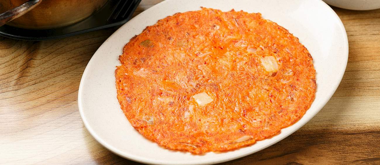 Kimchijeon | Traditional Pancake From South Korea, East Asia