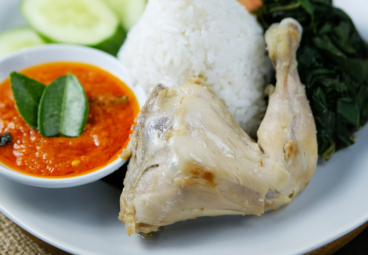 Ayam Pop  Traditional Chicken Dish From Padang, Indonesia