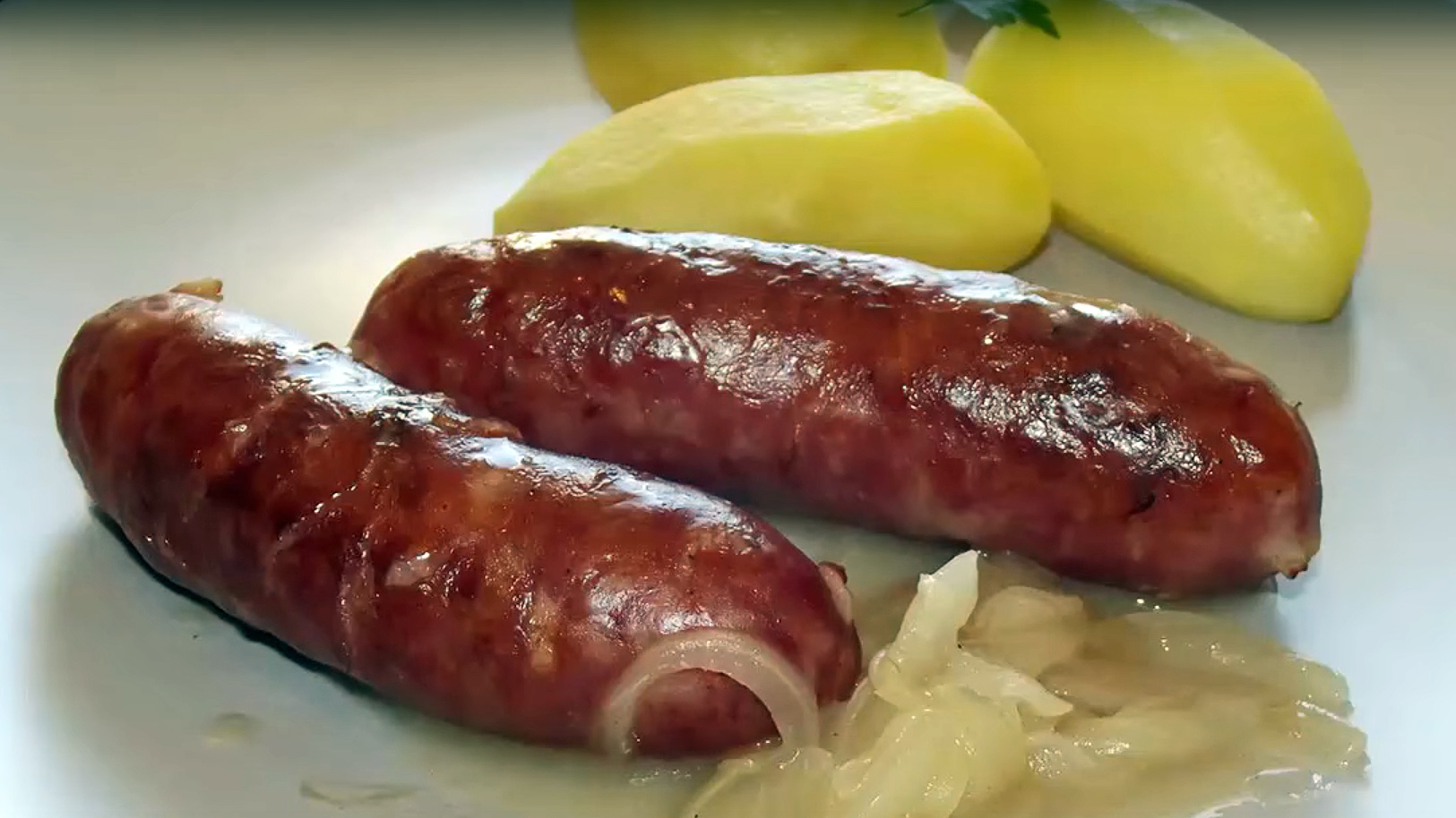 au Dish Sausage From Traditional France Vin Diots Blanc | Haute-Savoie,