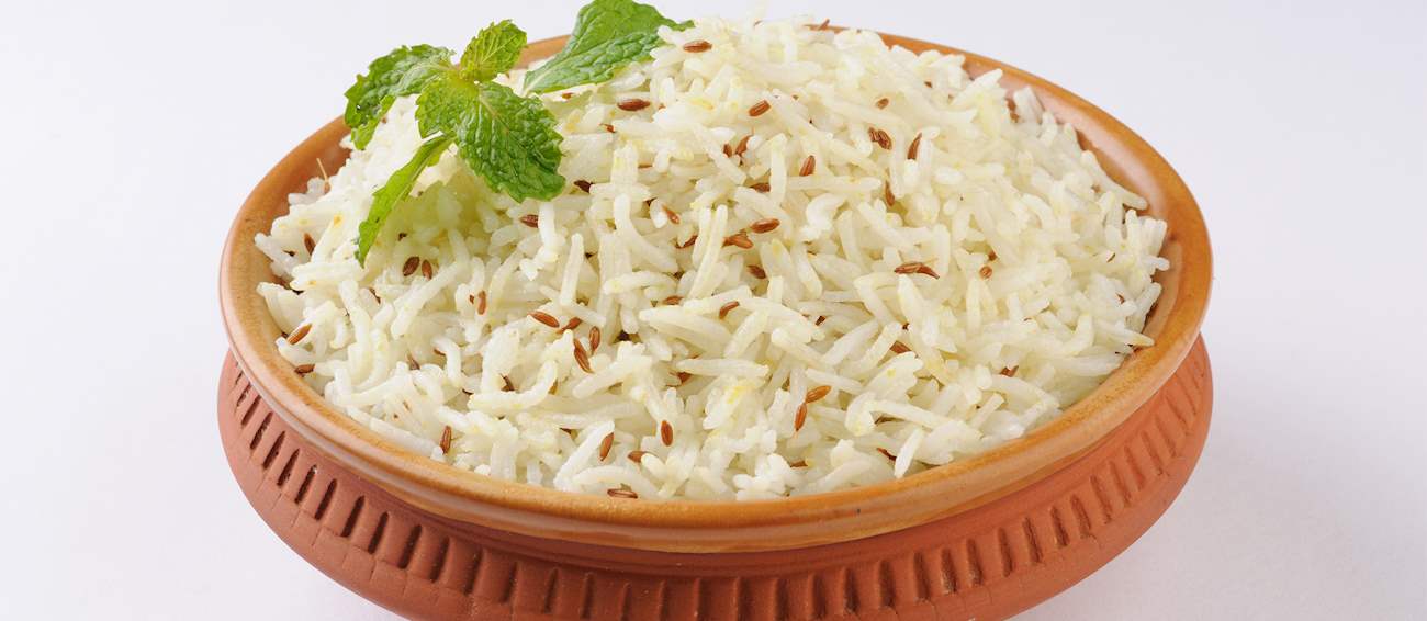 Jeera Bhaat Traditional Rice Dish From Northern India India
