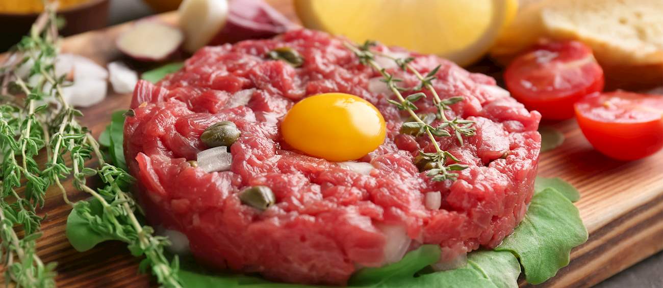Steak Tartare | Traditional Appetizer From France, Western Europe