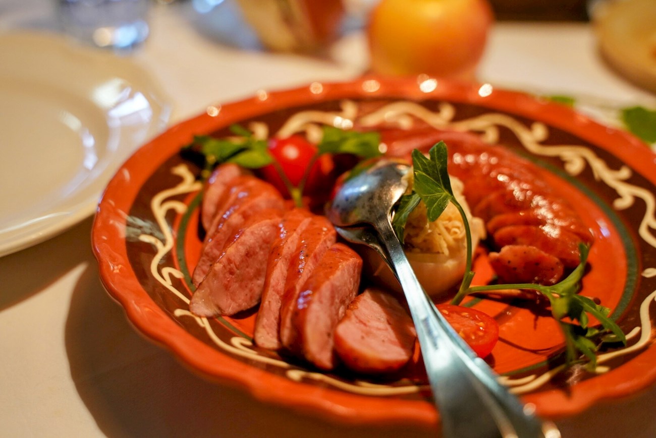 Kranjska Klobasa Traditional Cooked Sausage From Slovenia, Central Europe
