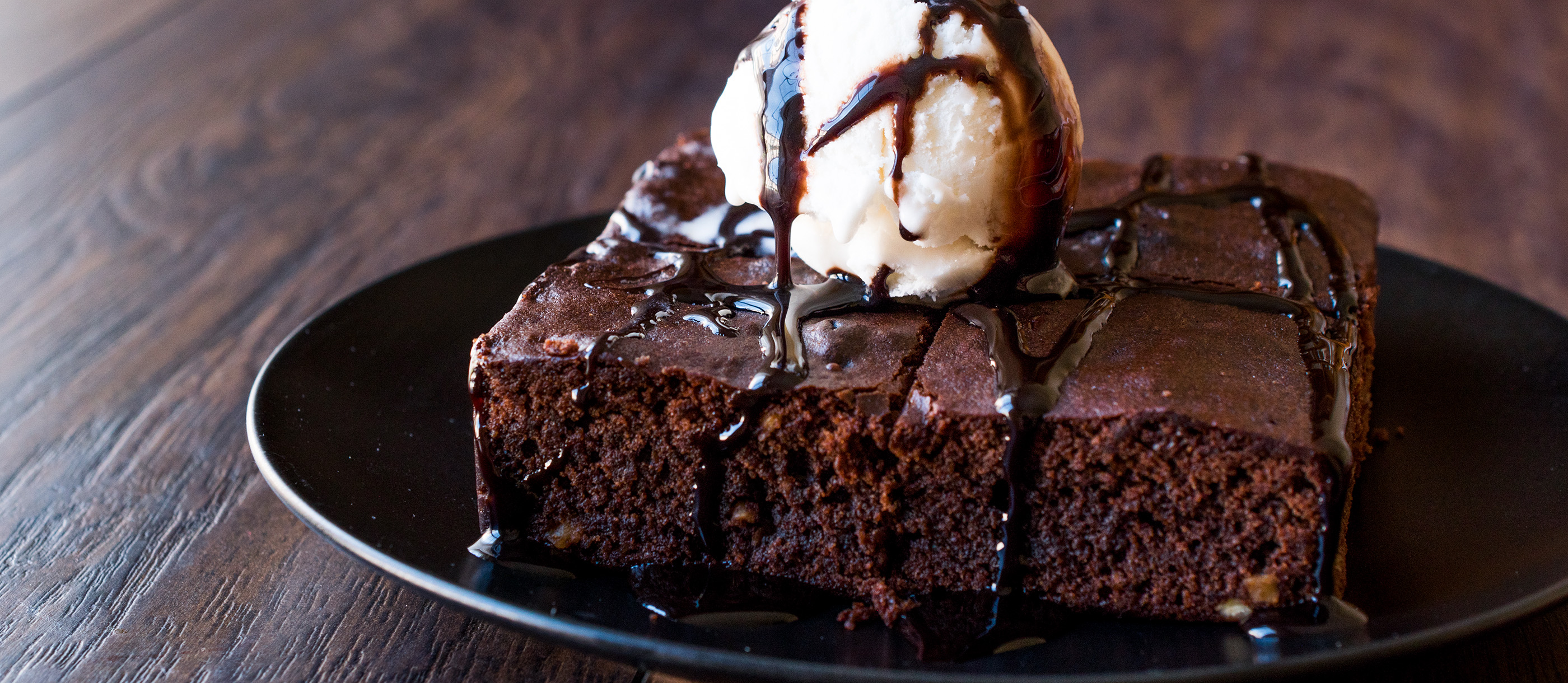 Brownies With Ice Cream On Top