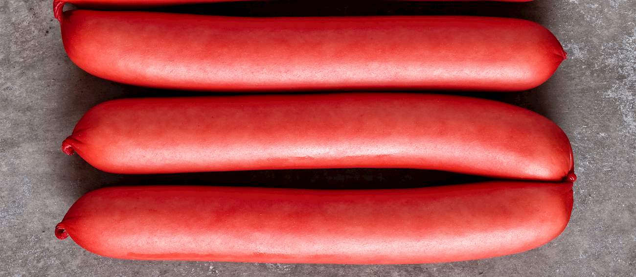 Saveloy Traditional Cooked Sausage From England United Kingdom saveloy-traditional-cooked-sausage-from-england-united-kingdom