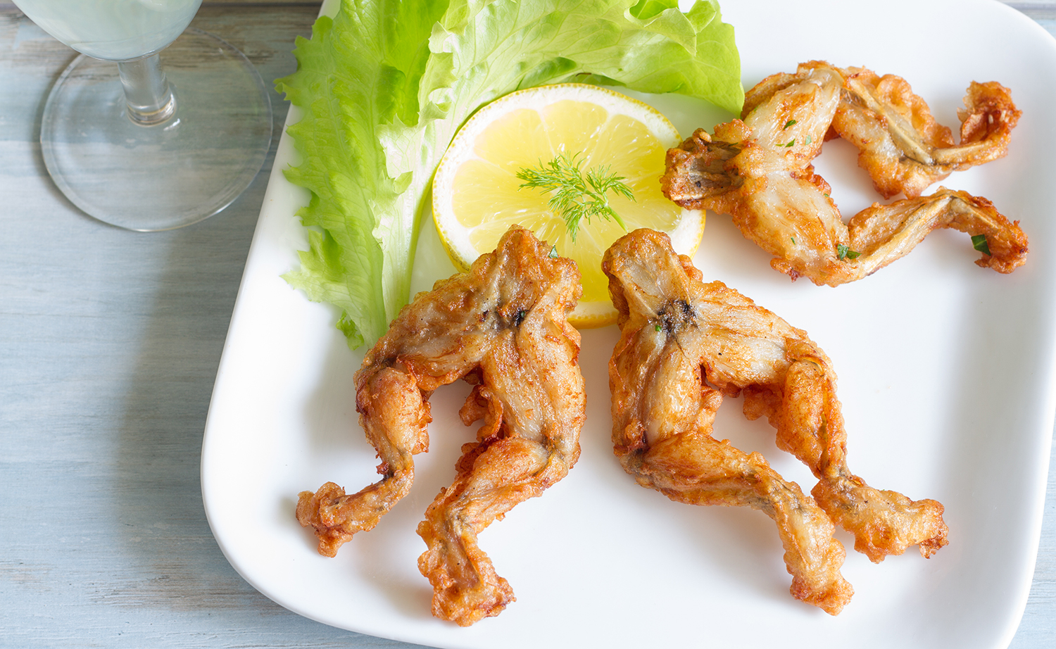 Fried Frog Legs  Traditional Frog Dish From New Orleans, United States of  America