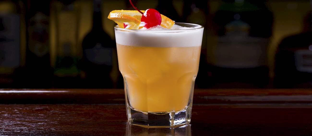 Brandy Sour Local Cocktail From Cyprus