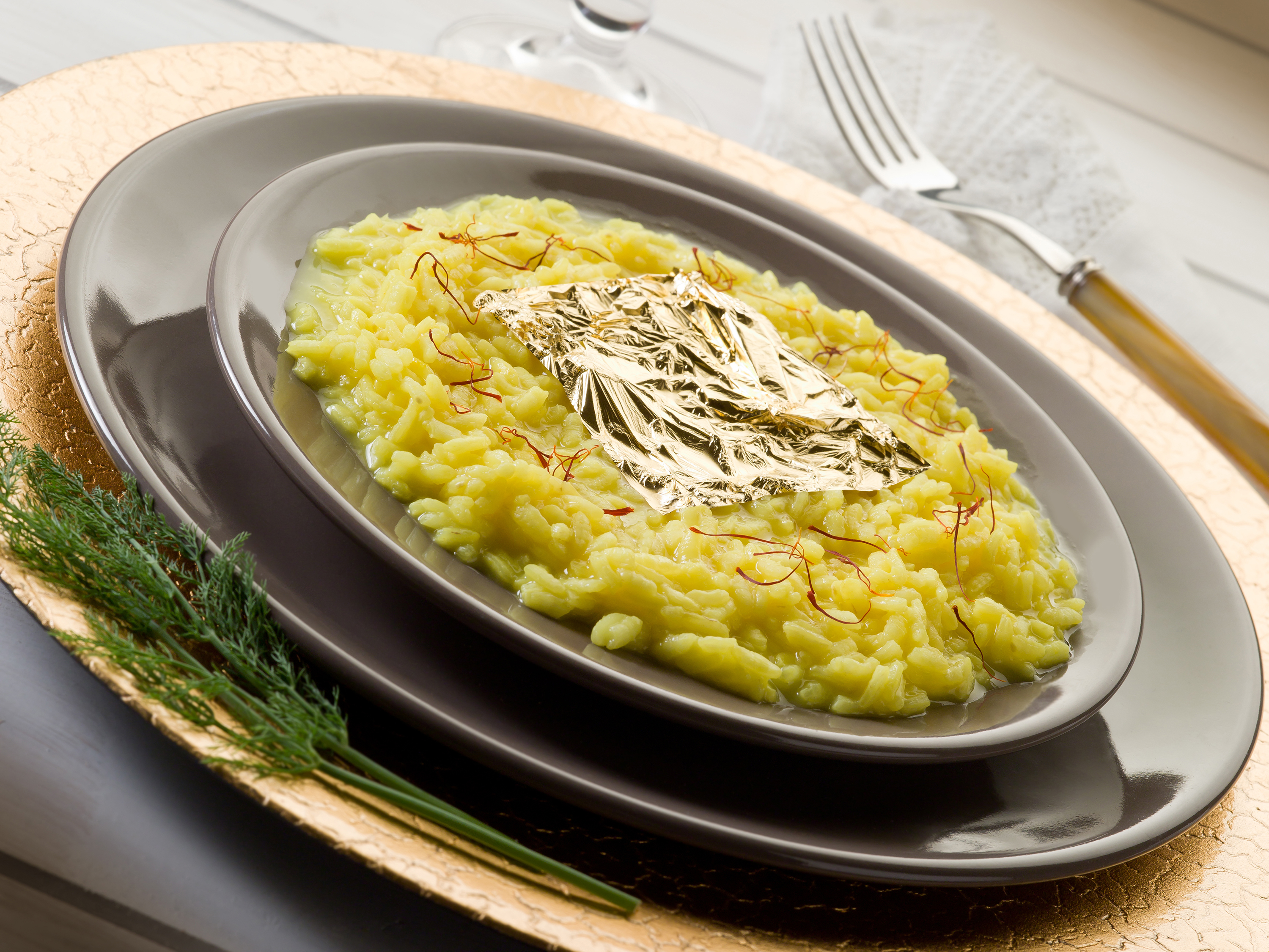 Risotto alla Milanese, another presentation
