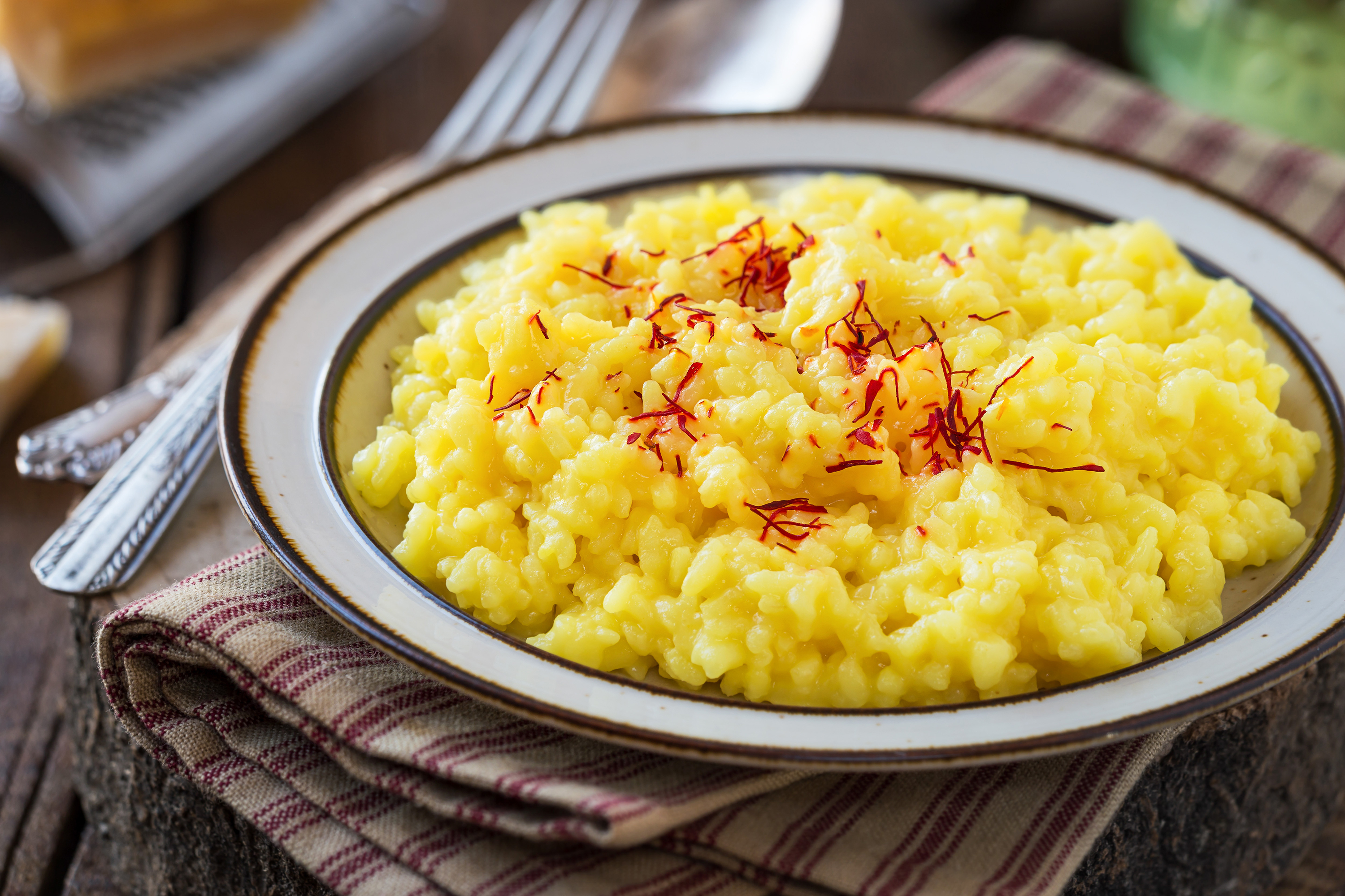 Risotto alla Milanese, another presentation