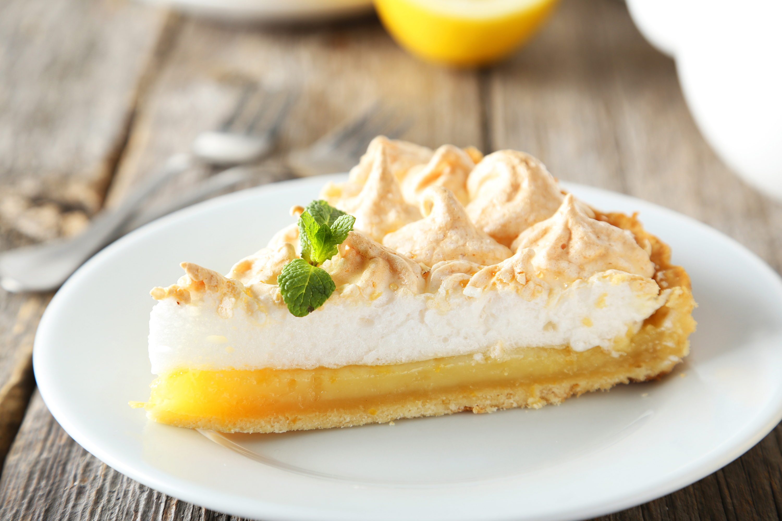 Lemon meringue pie, другая подача