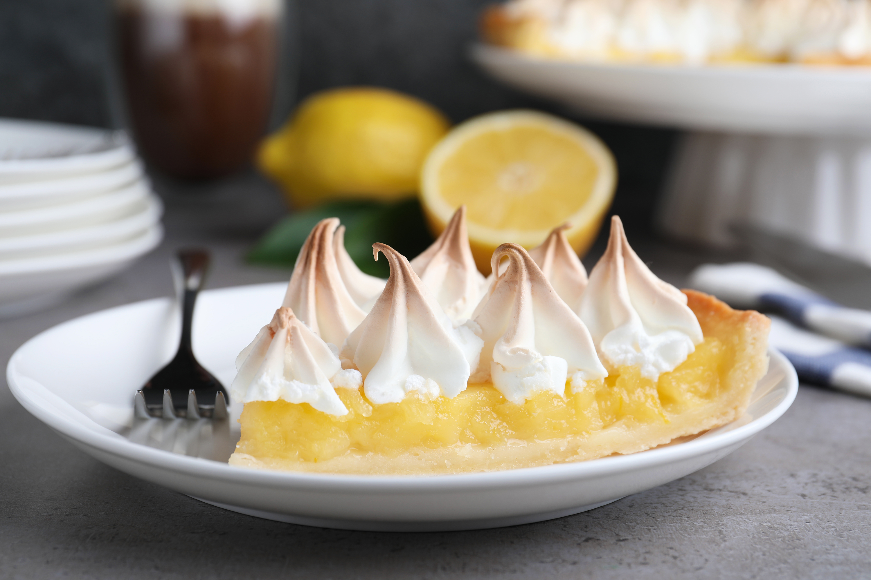Lemon meringue pie, другая подача
